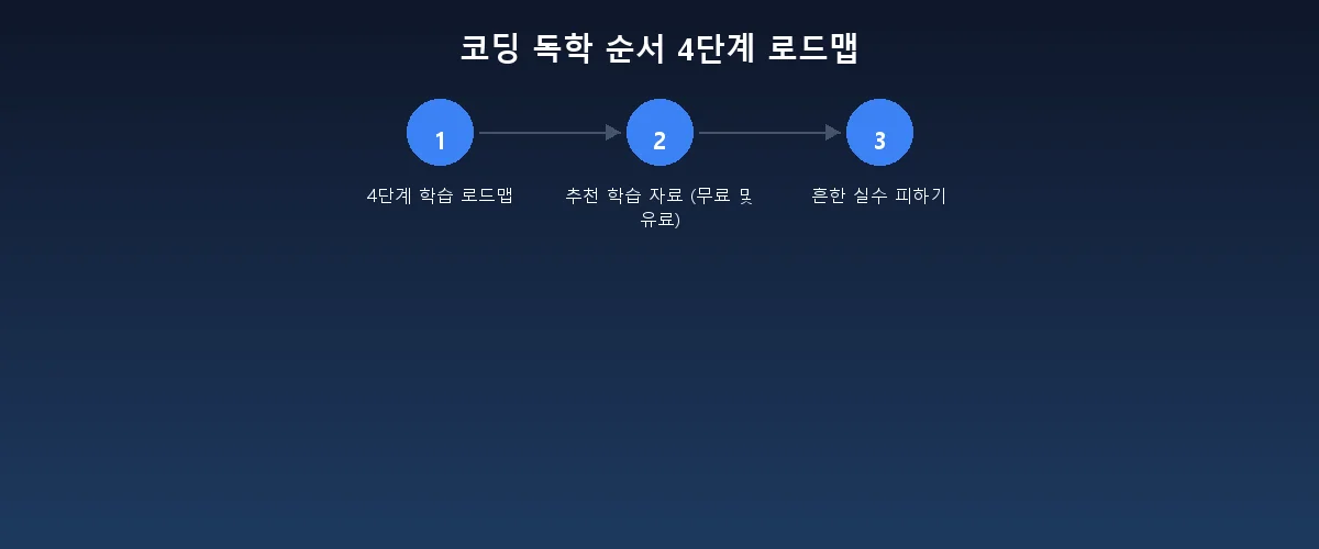 코딩 독학 순서 4단계 로드맵