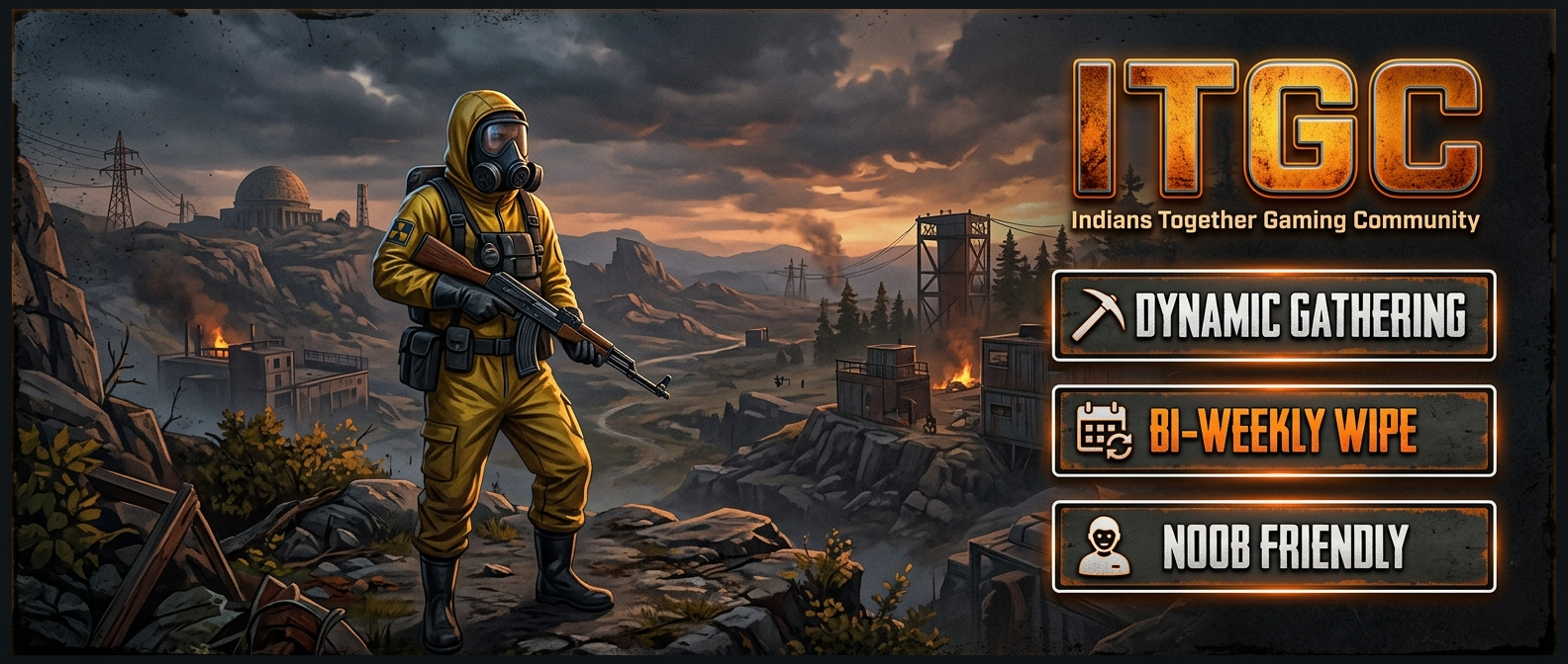 ITGC INDIA RUST | 1x Day 2x Night | Noob friendly | Raid Block 