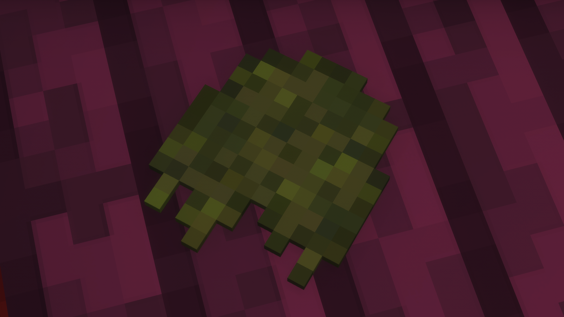A clump of moss on a table