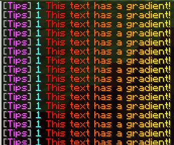 Image showing gradient text from this update