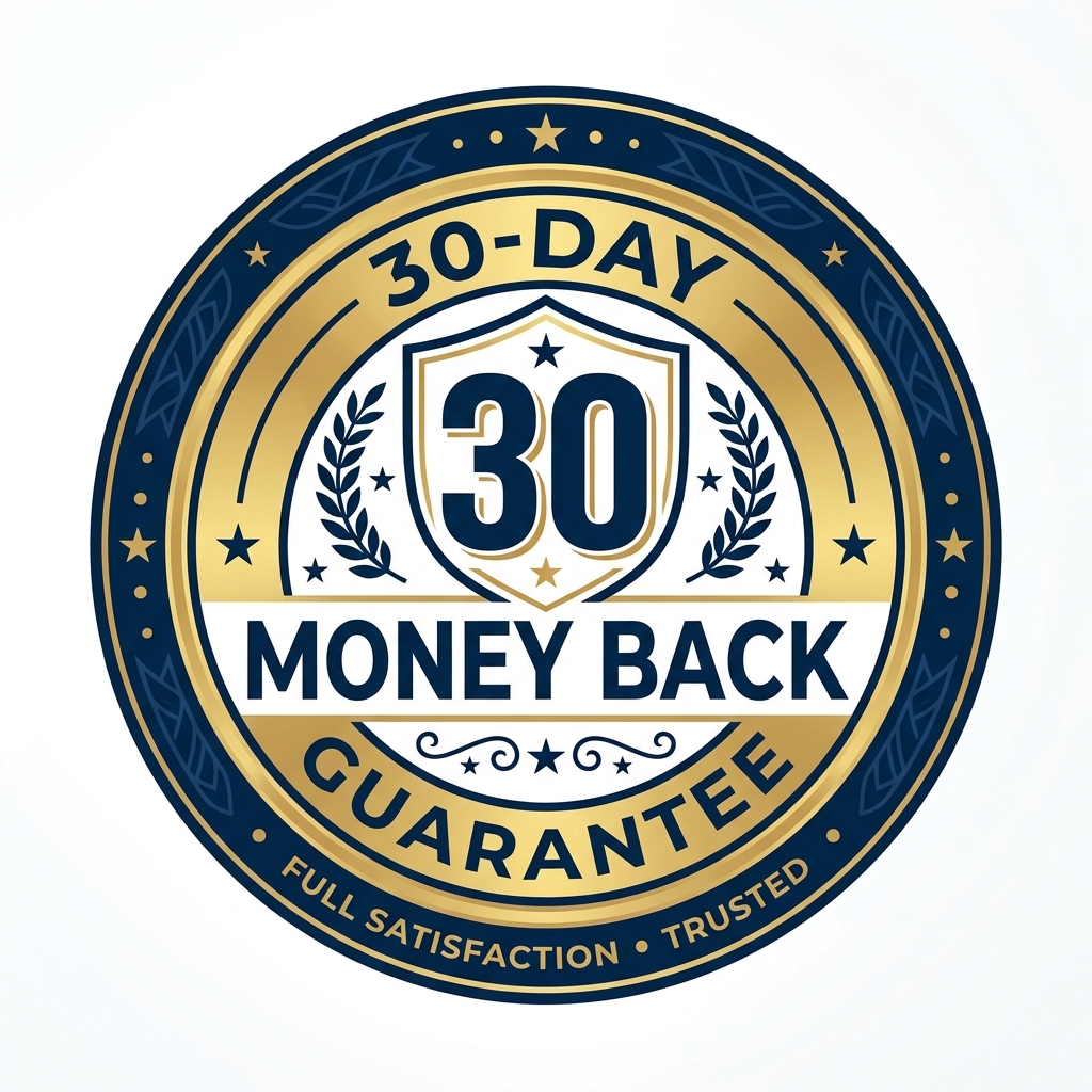 30 Day Money Back Guarantee Gold Seal