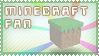 Minecraft fan Stamp