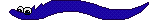 dark blue worm