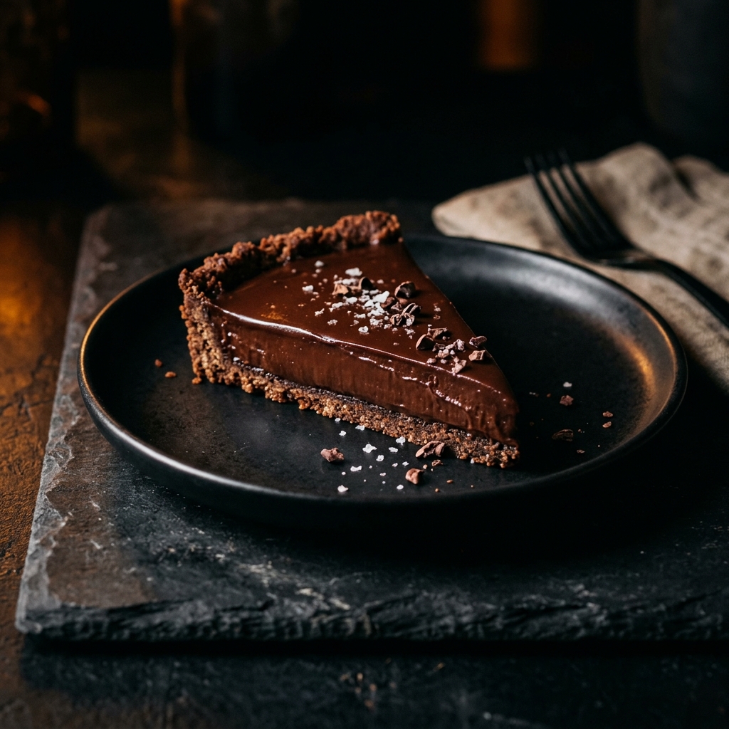 Dark Chocolate Protein Tart