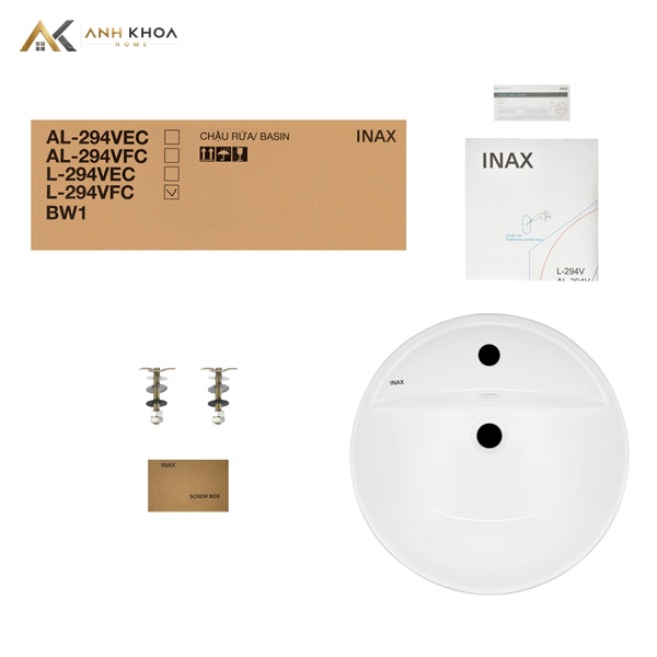 ban ve chau rua dat ban Inax L-294V