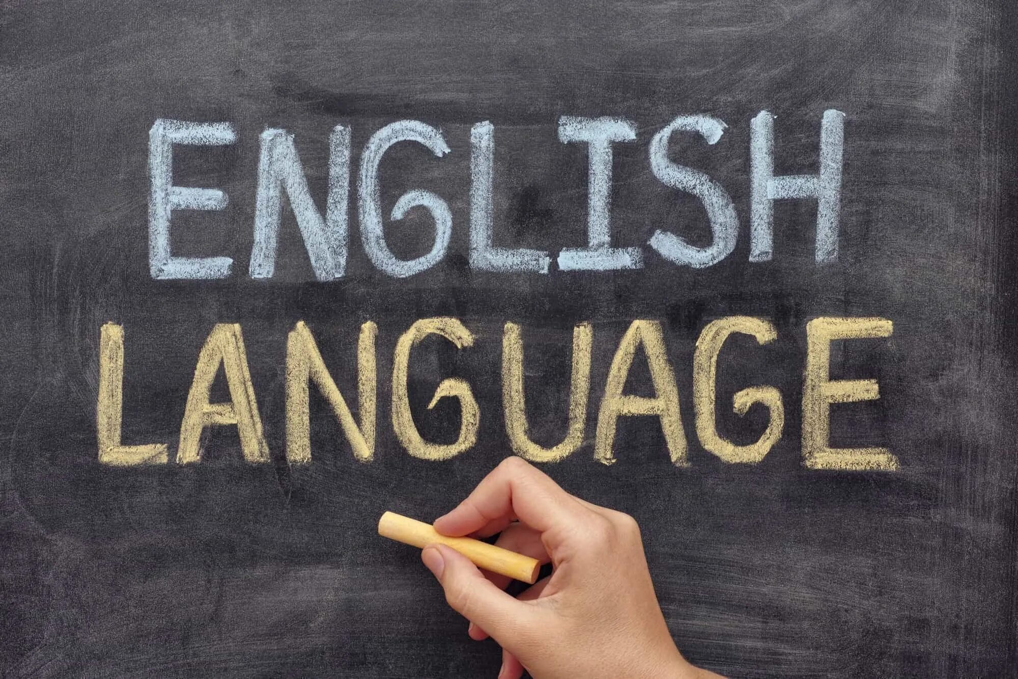 Una imagen con la leyenda English language