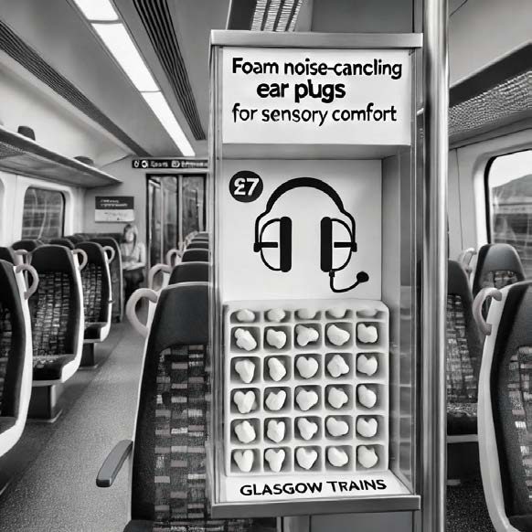 Noise-cancelling foam ear plugs dispenser