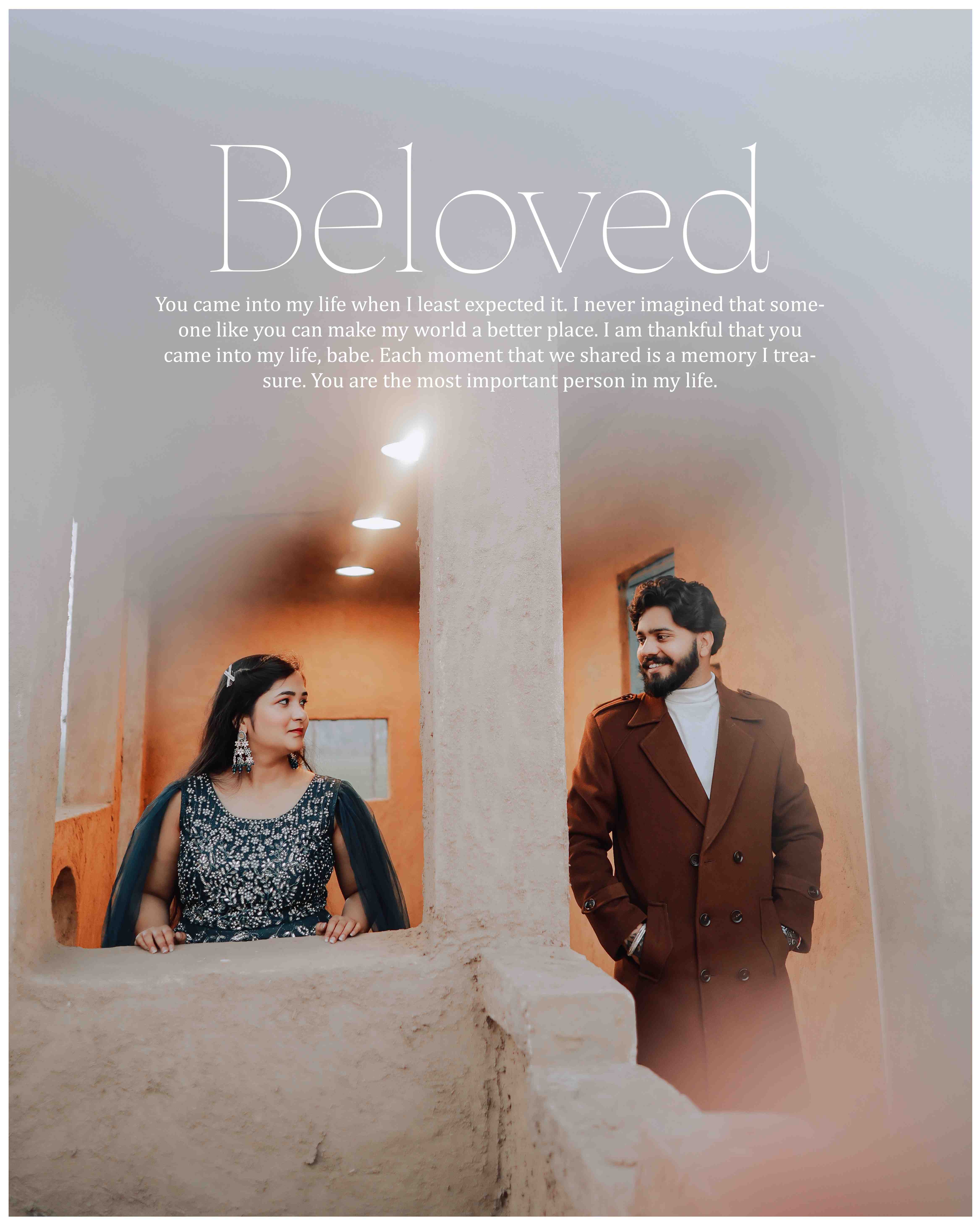 Best Pre-Wedding Shoots in Ludhiana — romantic couple portrait at a heritage fort courtyard in Punjab with the bride in pastel lehenga and groom in ivory kurta