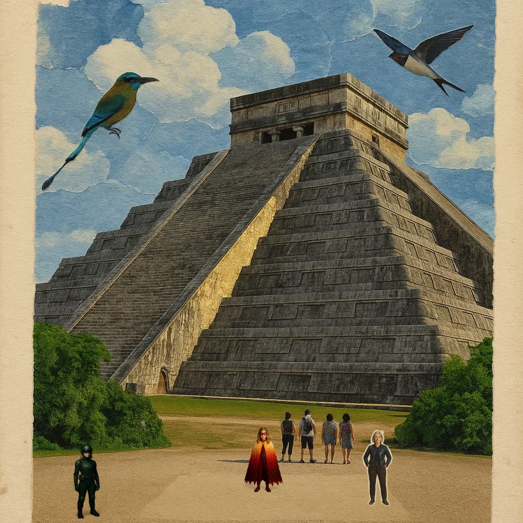 Chichén Itzá - North Plaza - Serpent Staircase view