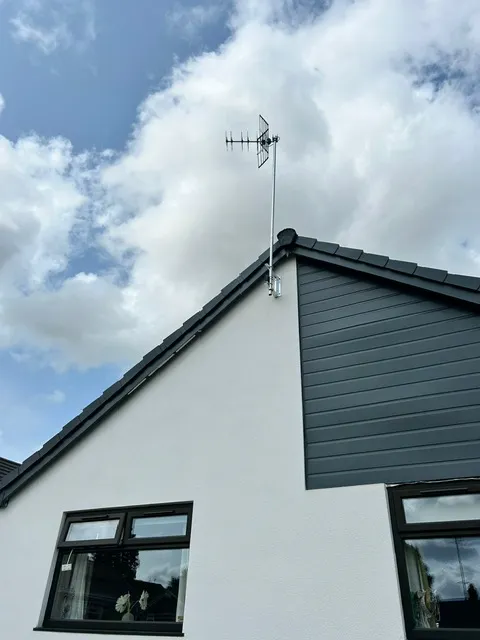 Professional security camera system with night vision capabilities in a British home