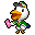 pixel of pete from animal crossing