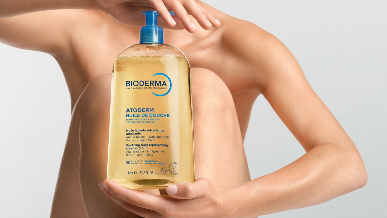 Atoderm Huile de Douche de Bioderma para piel seca, muy seca y atópica