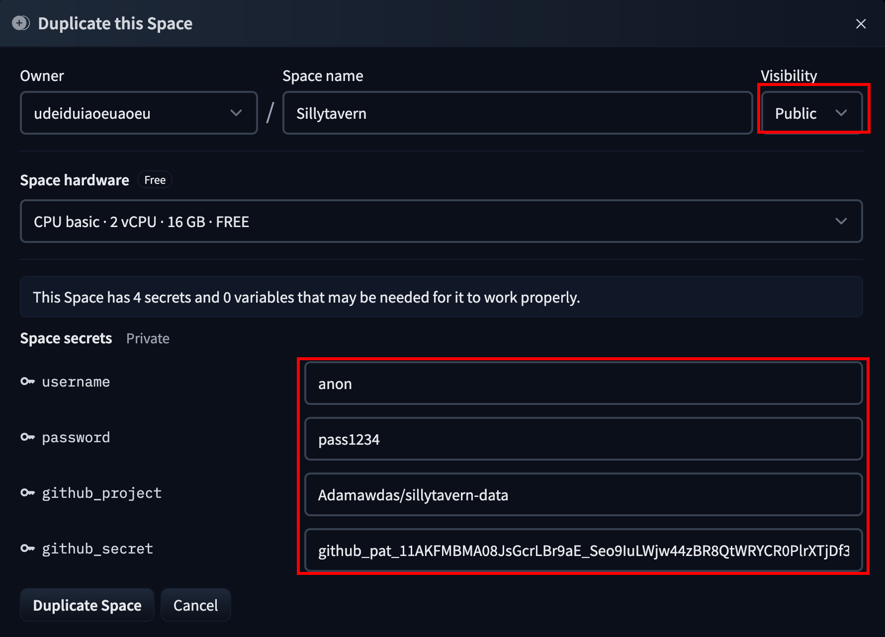 Заполнение полей Заполнение полей