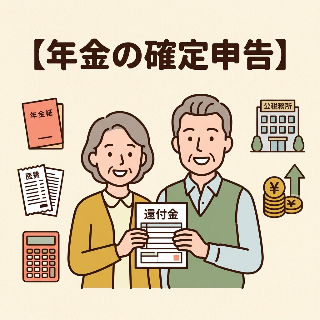 【年金の確定申告】確定申告不要制度と税金が戻る還付申告・医療費控除ガイド