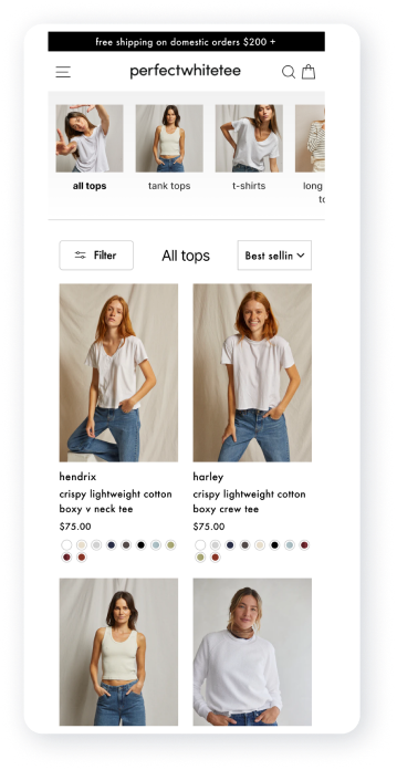 Collection page carousel variant
