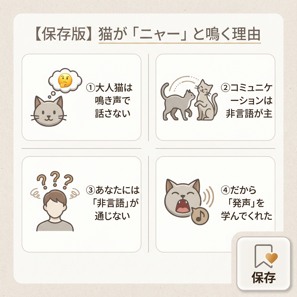 猫の『ニャー』はあなたへの特別なメッセージ - Image 2