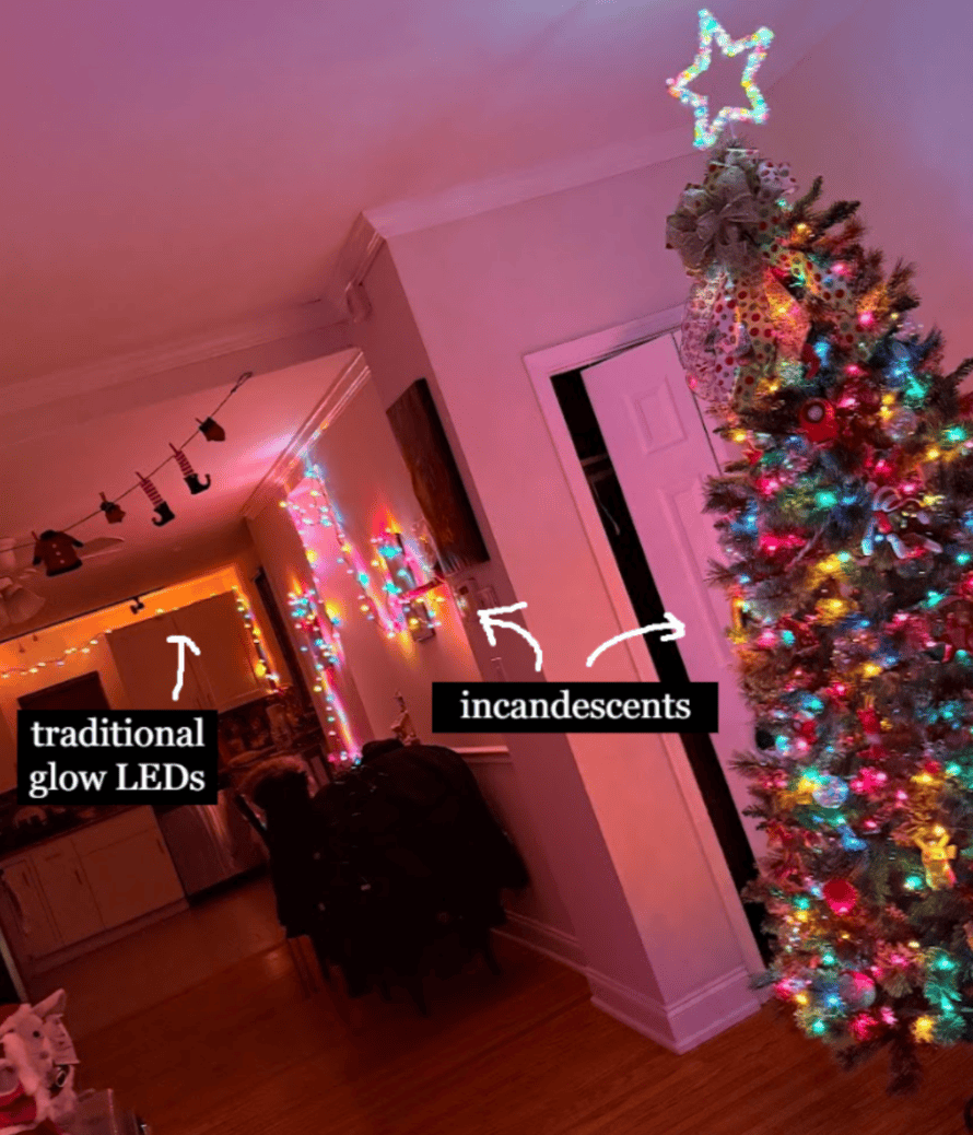 comparison of leds and incandescents