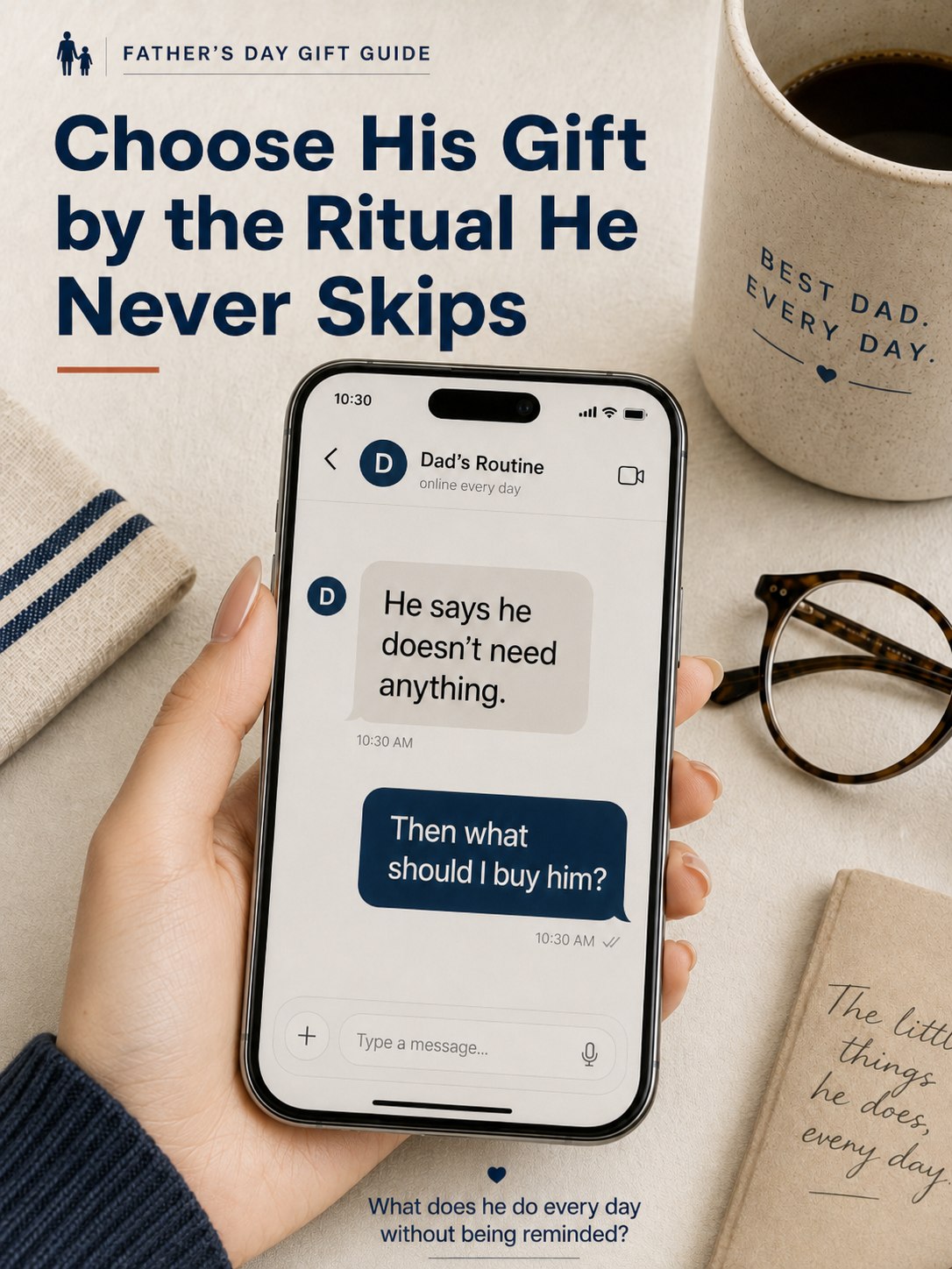Choose his Father's Day gift by the ritual he never skips — Dad's routine guide
