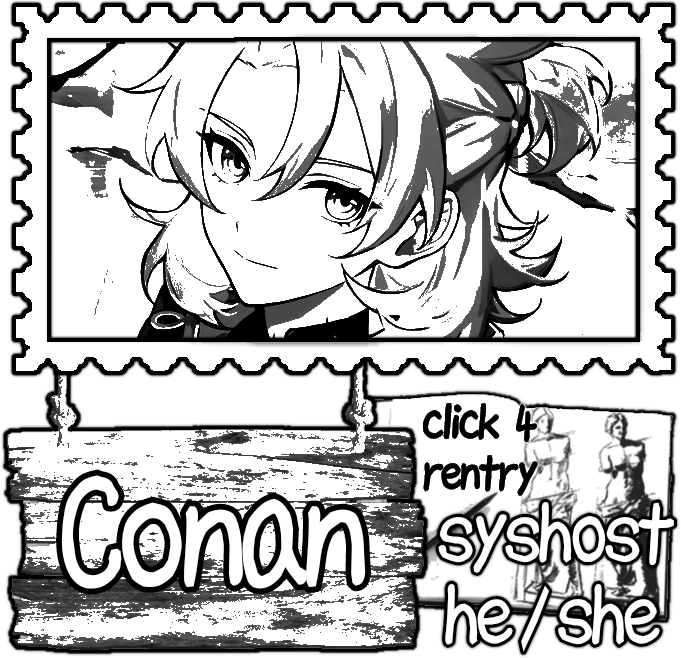 Conan, syshost, he/she