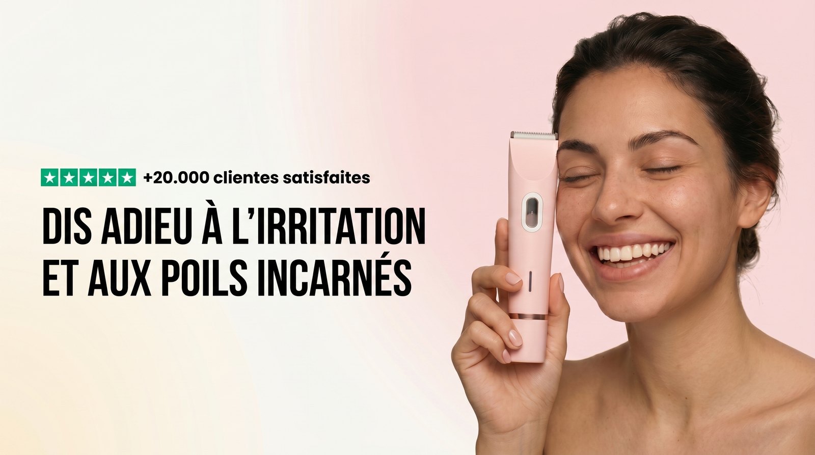 Dis adieu à l'irritation et aux poils incarnés — +20.000 clientes satisfaites