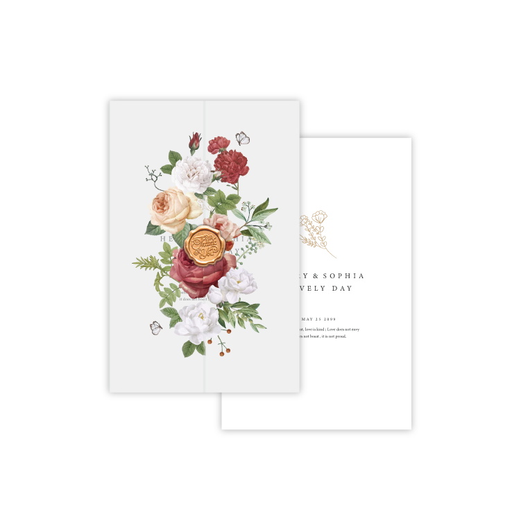 婚卡喜帖 - 法式薔薇 商品圖1