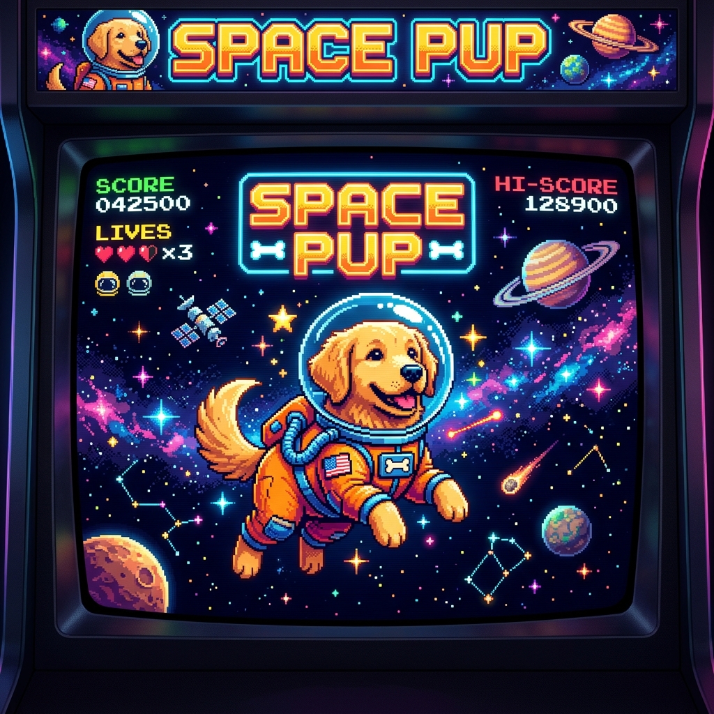 반려견 골디의 Space Pup 우주비행사 스킨