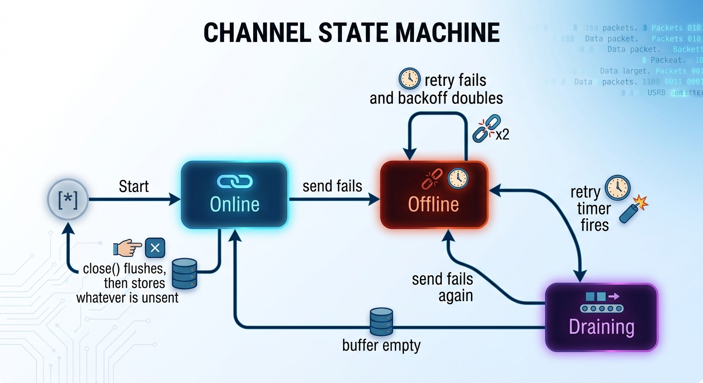 Channel state machine