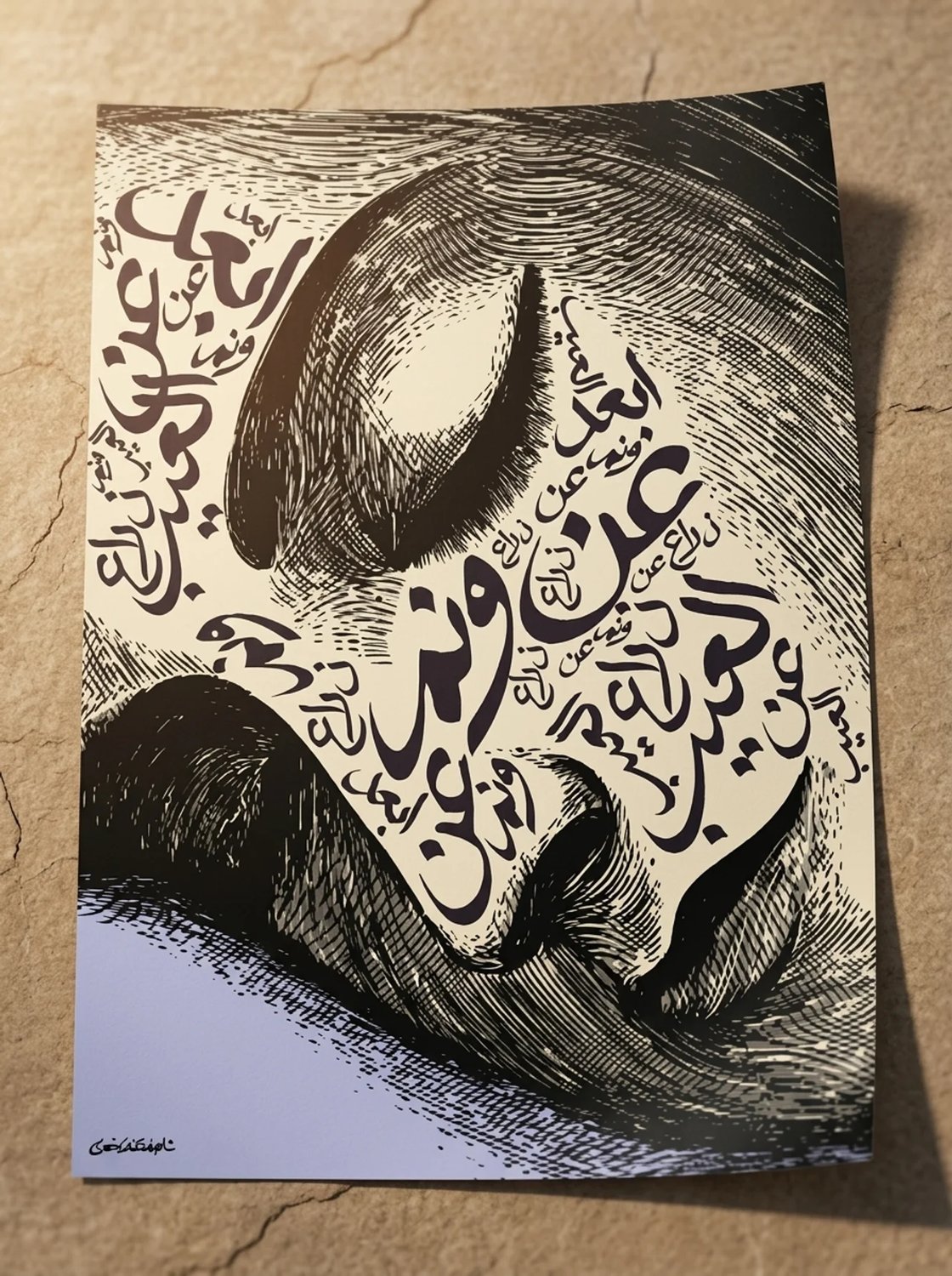 بوستر فني "ابعد عن العيب ذراع ونم"