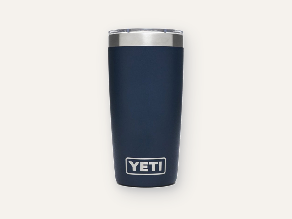 Navy YETI Rambler 10 oz tumbler