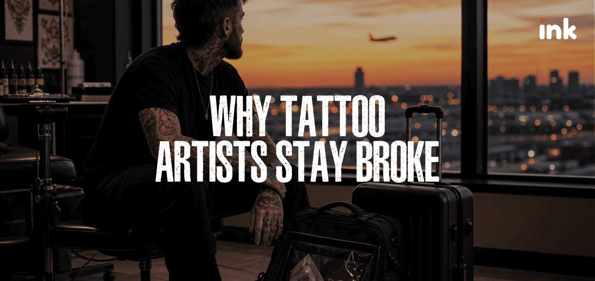 Why tattoo artists stay broke — touring artist at sunset