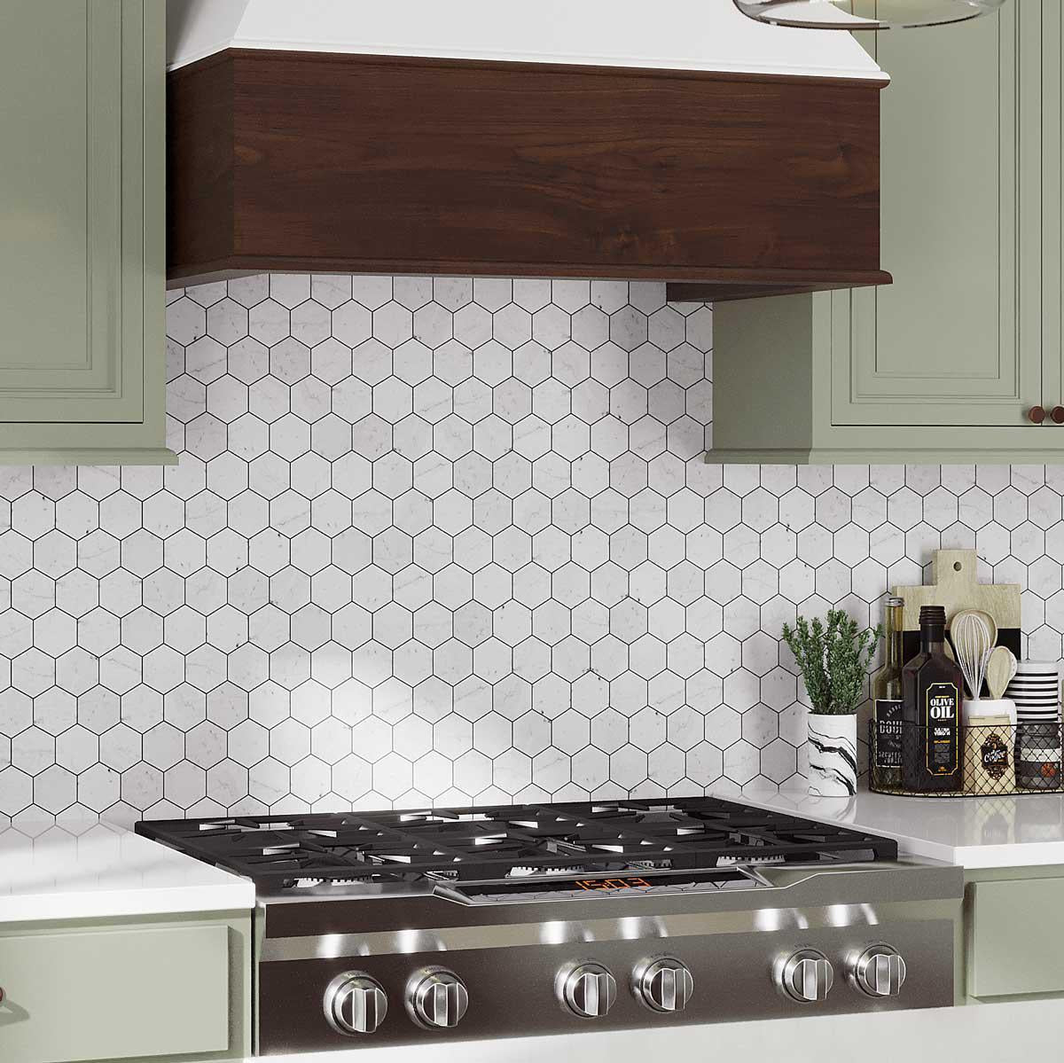 Modern kitchen backsplash