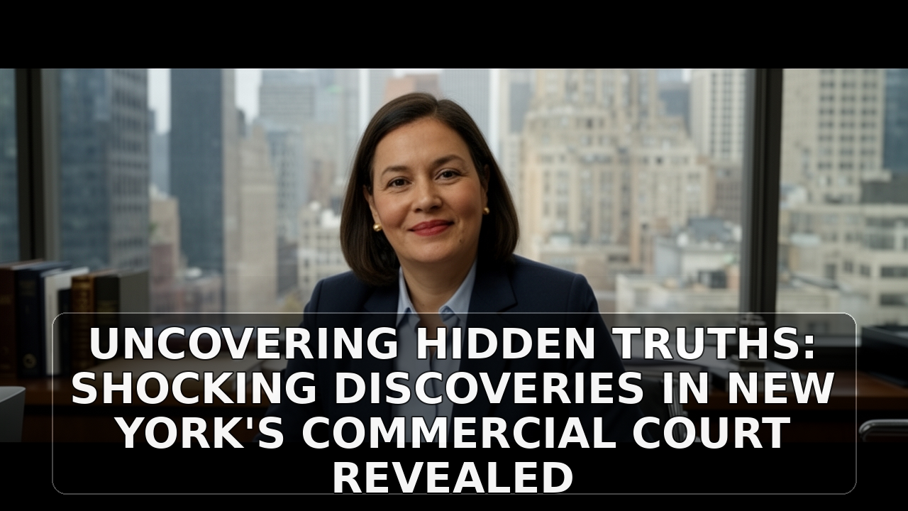 Uncovering Hidden Truths: Shocking Discoveries in New York's Commercial Court Revealed