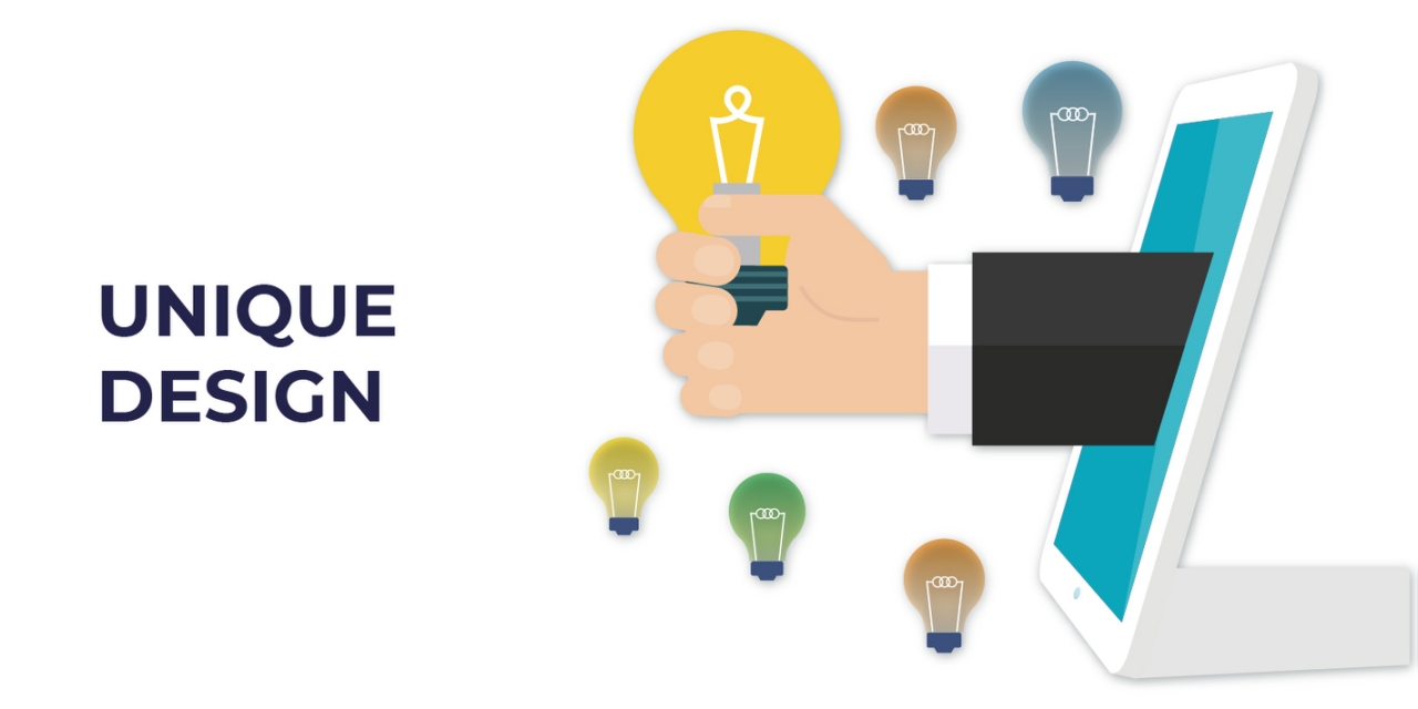 thiết kế giao diện web unique design