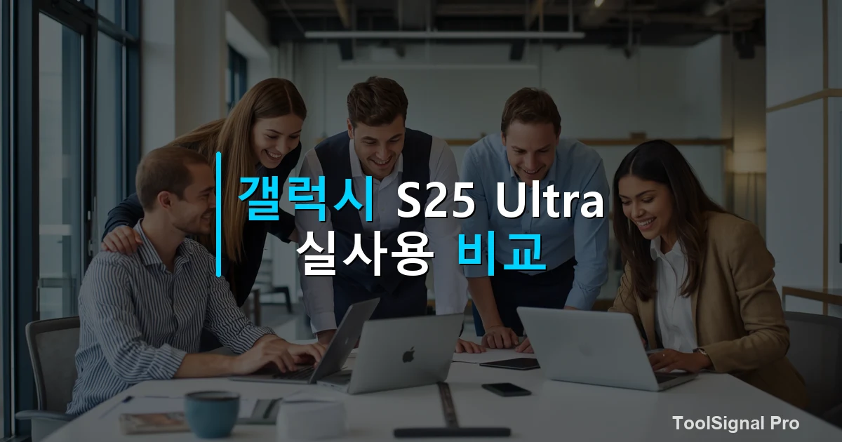 갤럭시 S25 울트라 실사용 비교 — 비교 썸네일