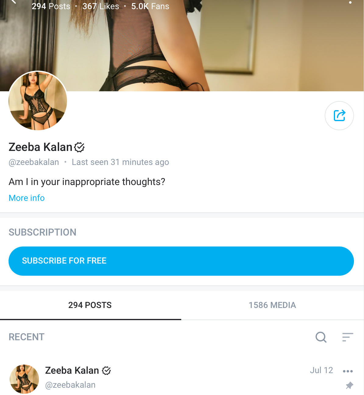 Request - OnlyFans - TikTok - Zeeba Kalan (zeebakalan) | SimpCity Forums