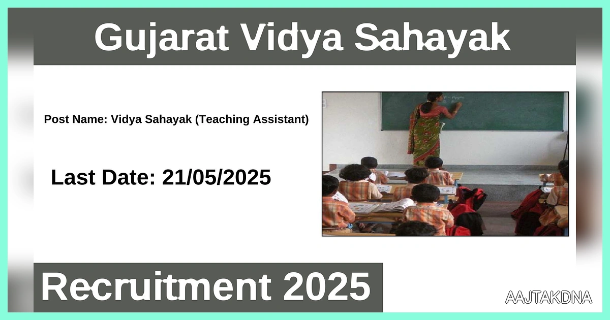 Gujarat Vidya Sahayak Vacancy