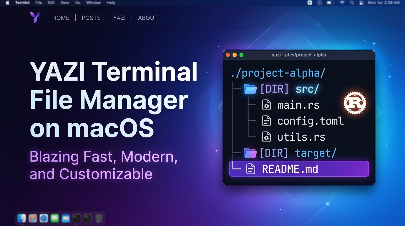 Yazi Terminal File Manager on macOS