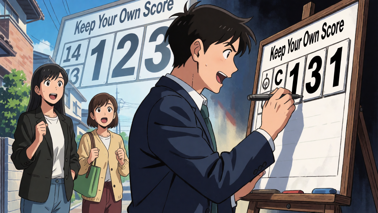 Keep Your Own Score - anime illustration