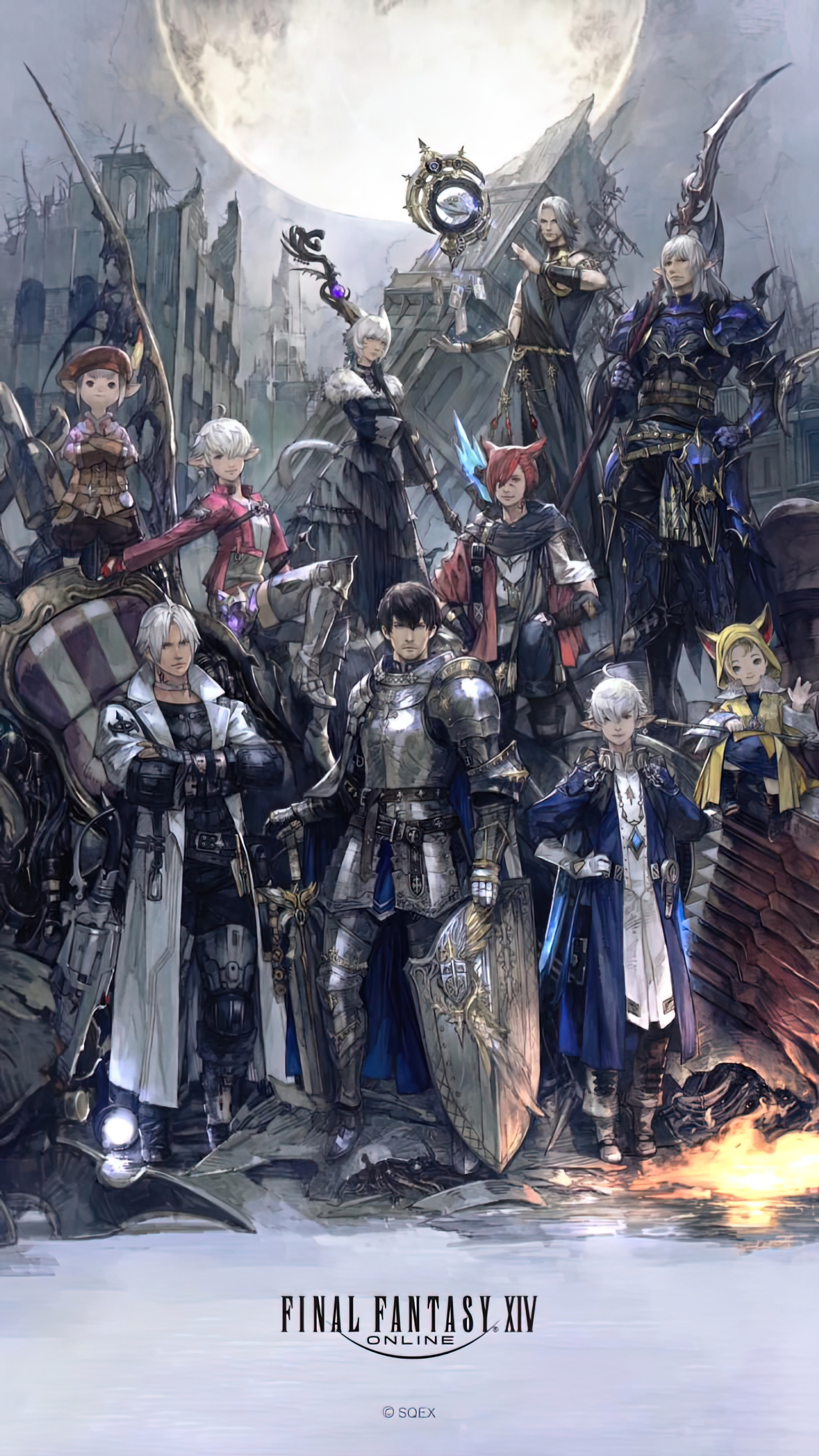 Phone Background Of Famitsu S Ffxiv Cover Art Via Ffxiv S Line Page R Ffxiv