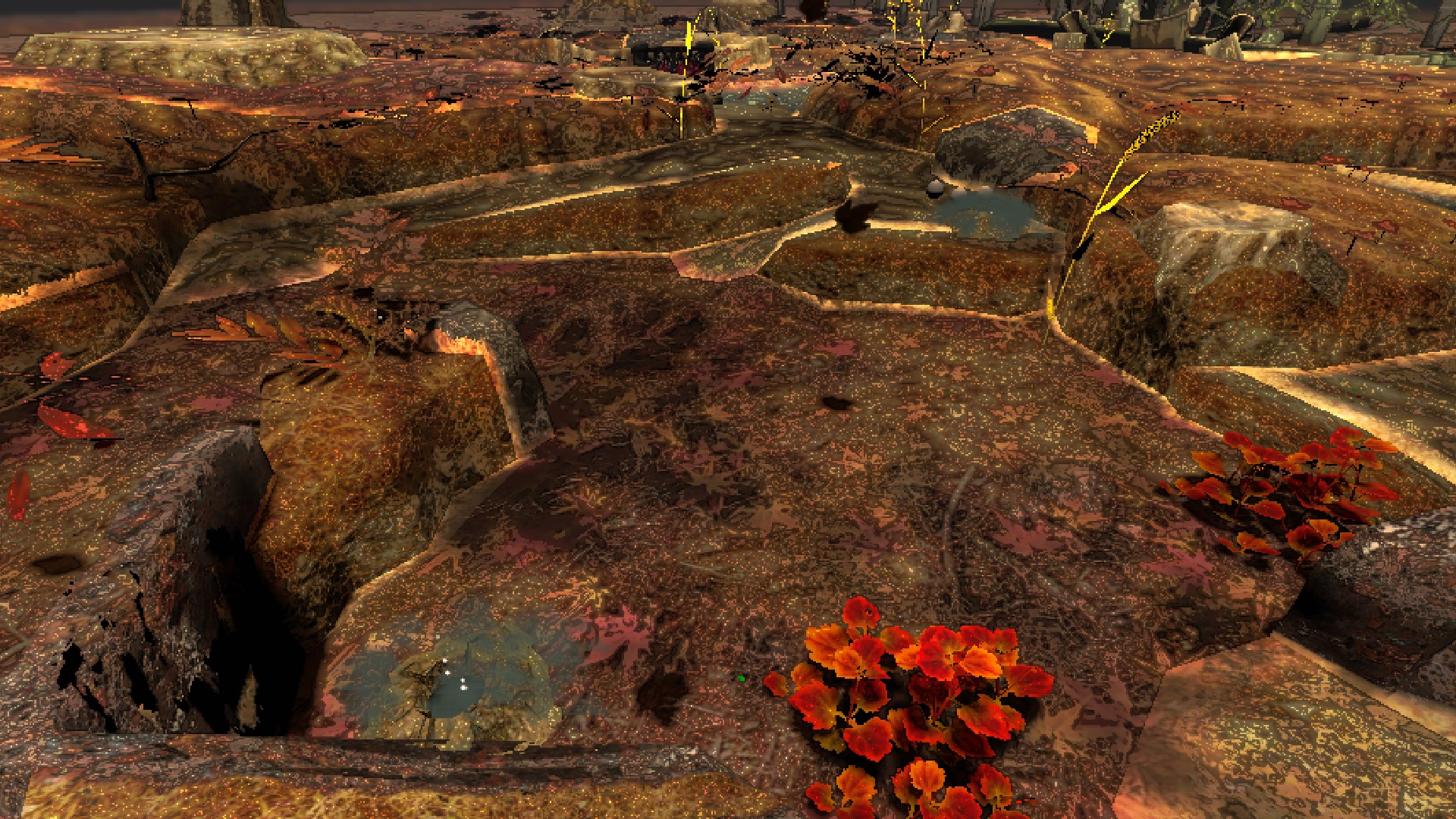 Main entrance and fire exit near the landing site. (Cavern of Chaos and Groink Firing Range)