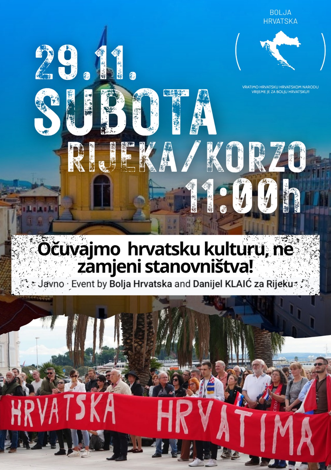 🇭🇷 Donacije za prosvjed u Rijeci – Spasimo Rijeku!