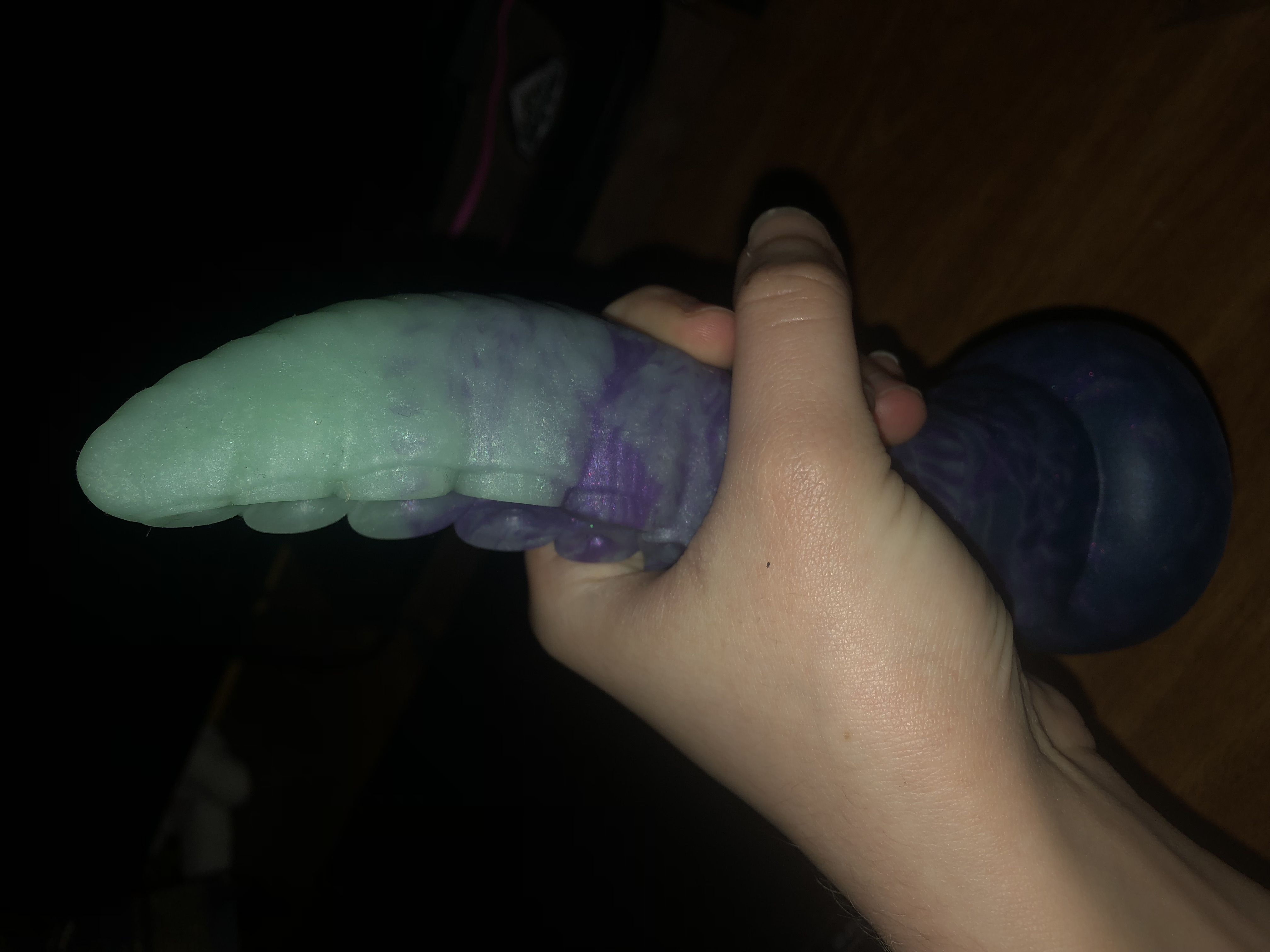 me holding dm-t from the side