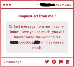 melody very recently attempting to guilt trip a victim after he was successfully able to separate from her