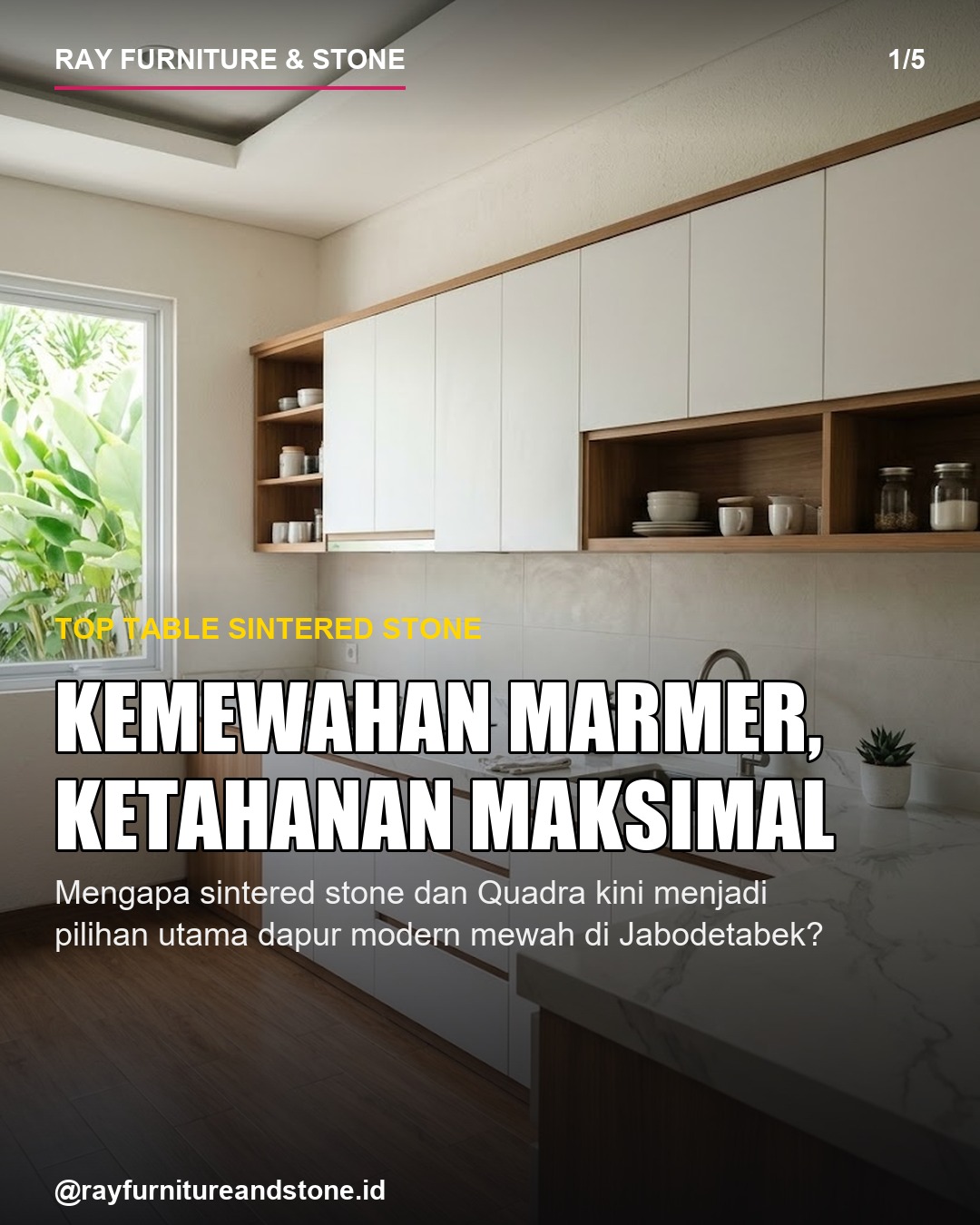 Top Table Sintered Stone: Solusi Meja Dapur Mewah Tahan Panas dan Gores