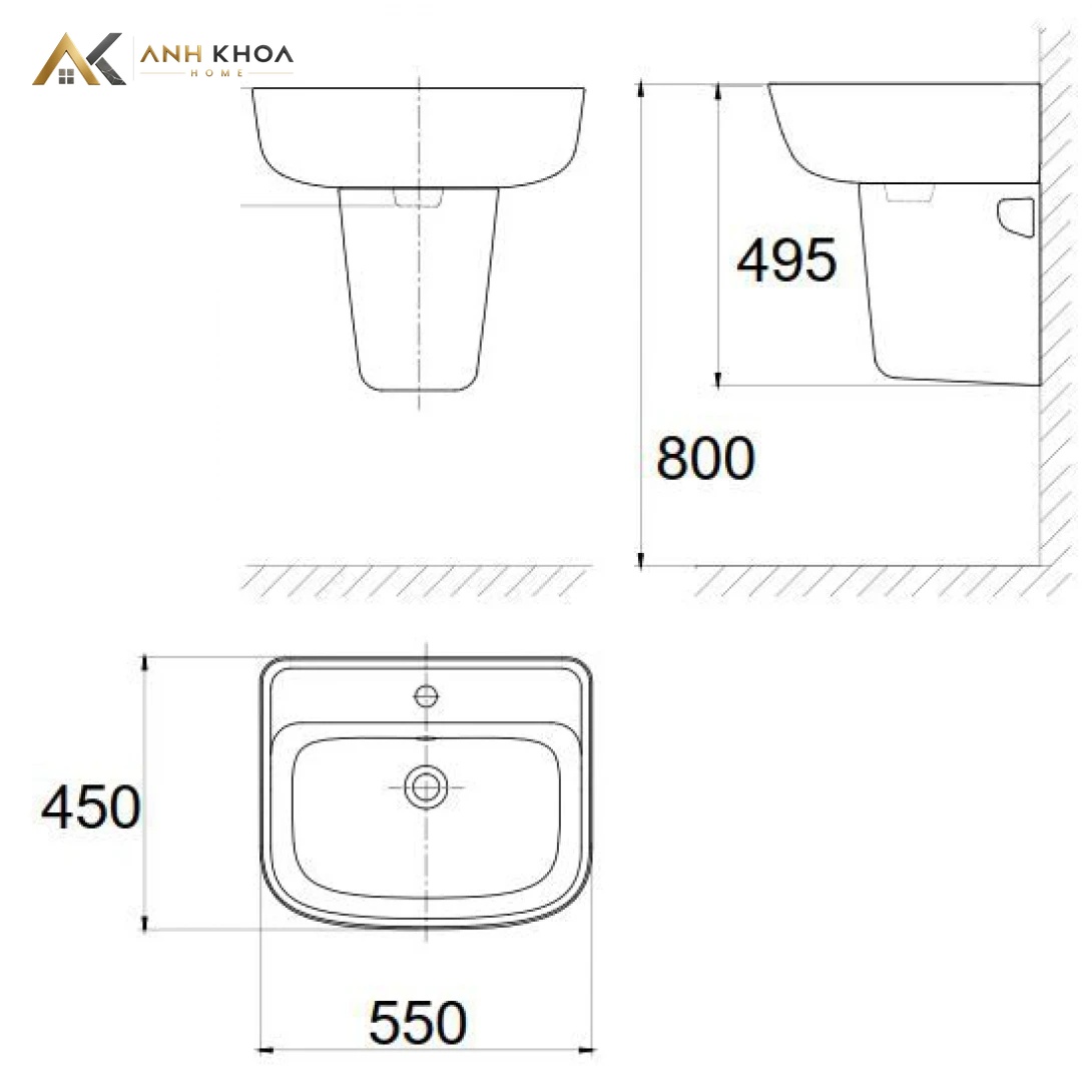 ban ve lavabo american vf 0262 v