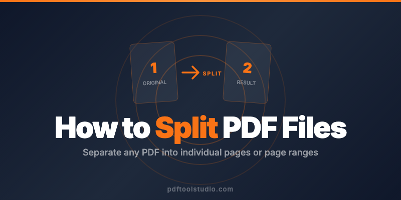 PDF Split Guide 2026: How to Split PDF Files in Seconds