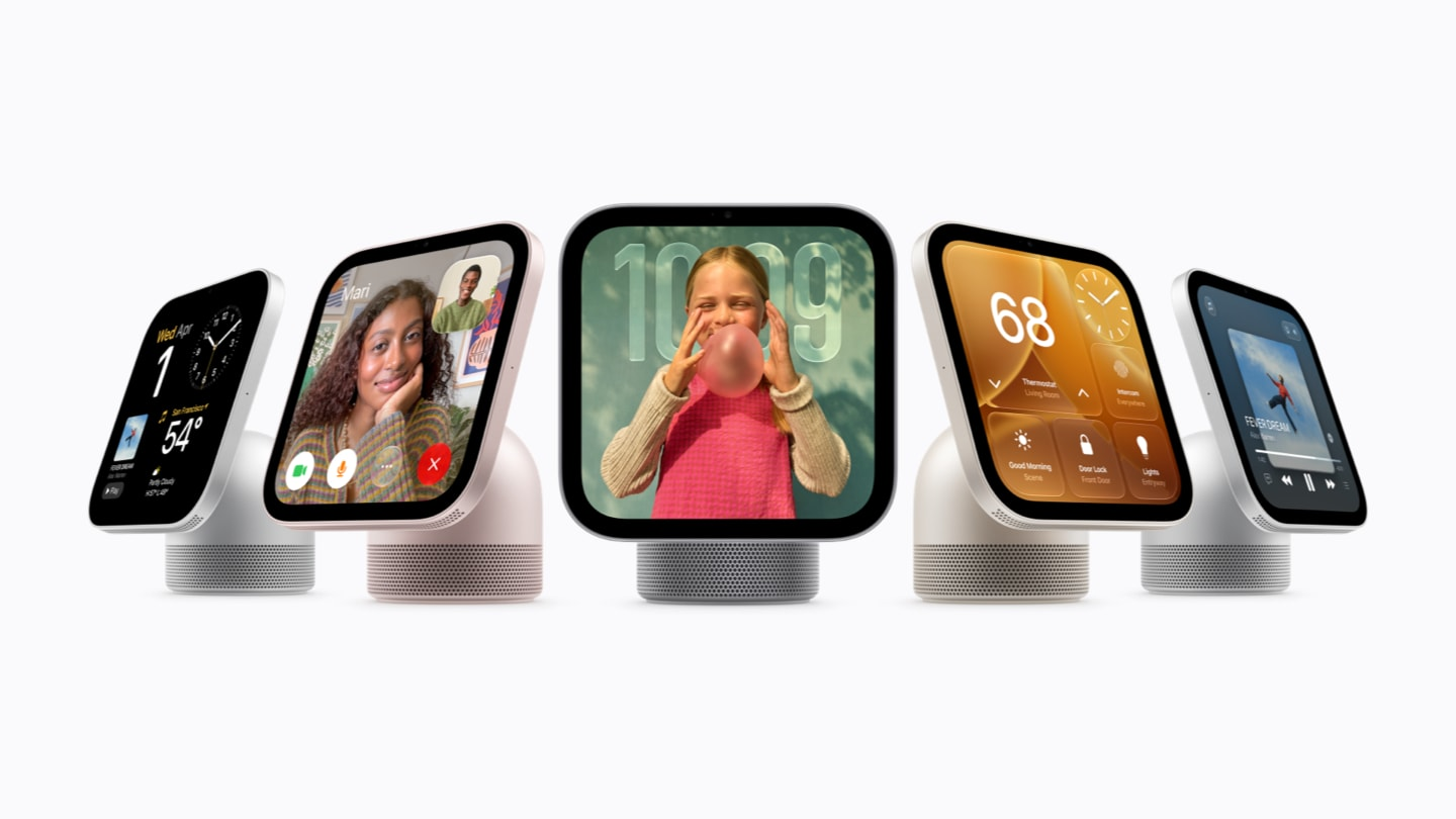 Apple HomeView in its tabletop and wall-mounted configurations