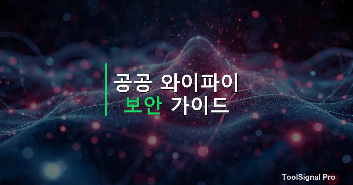 공공 와이파이 보안 실전 가이드 — 가이드 / 방법 썸네일