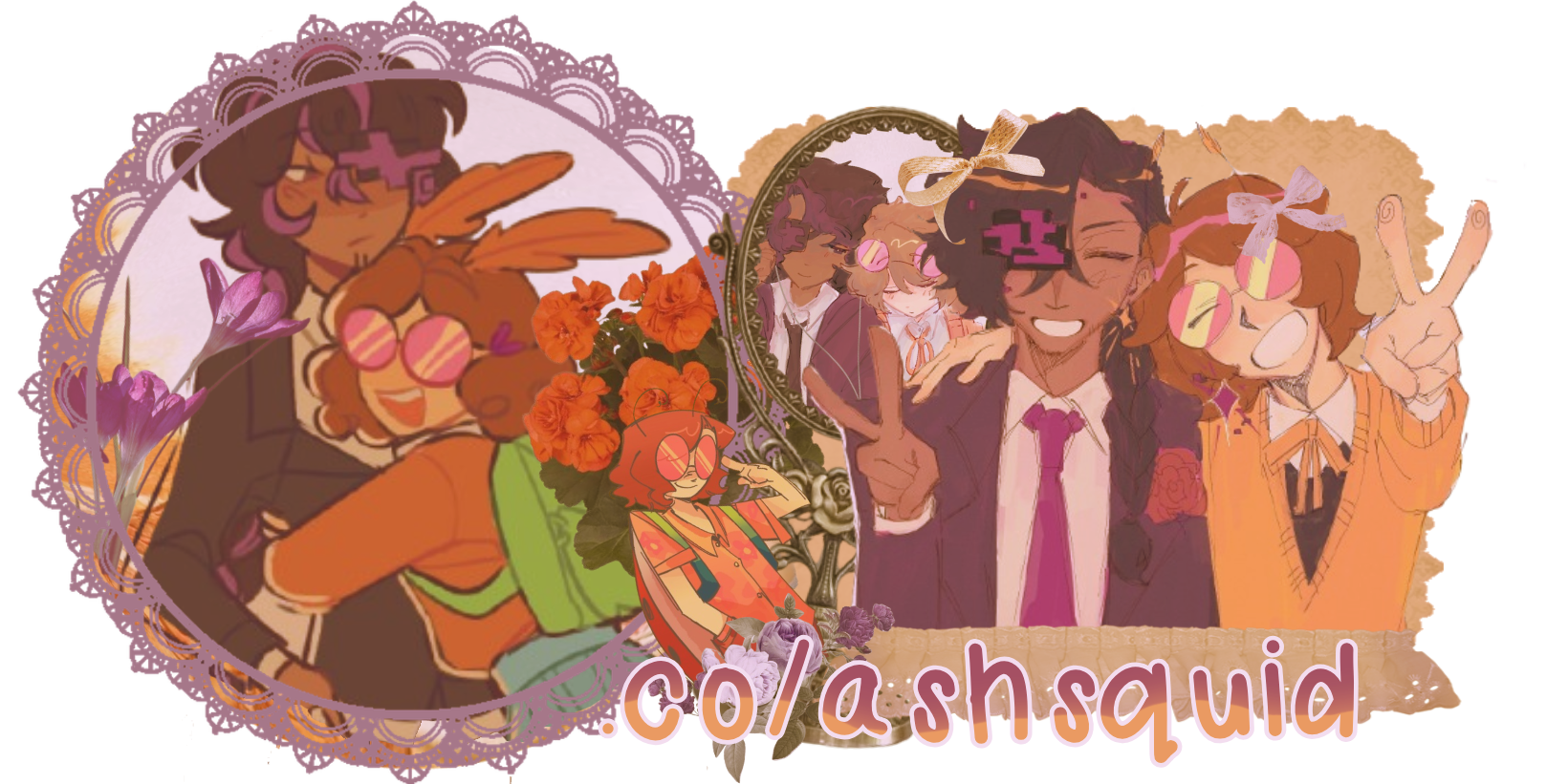 art credits: @mellohiizz on tumblr @teri_ywy on twitter @cheescakelrker on twitter @froaklown on twitter
