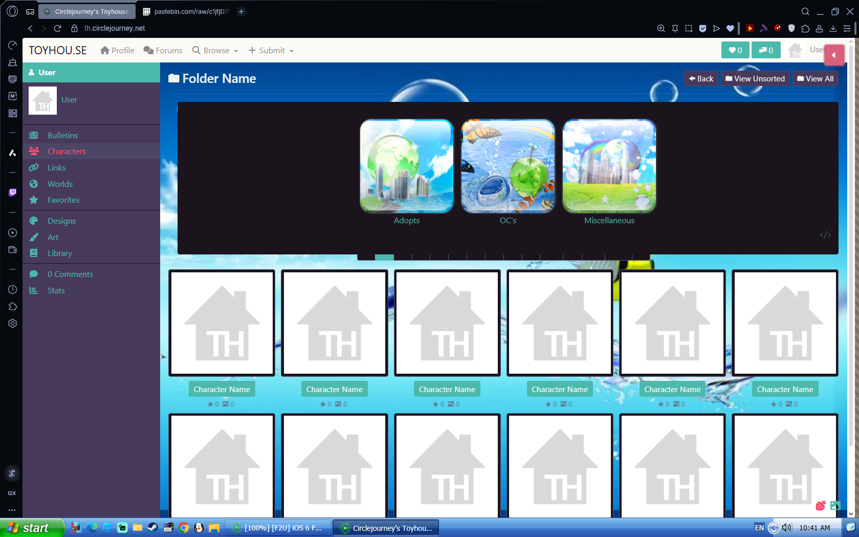 [F2U] iOS 6 Folders on Toyhouse